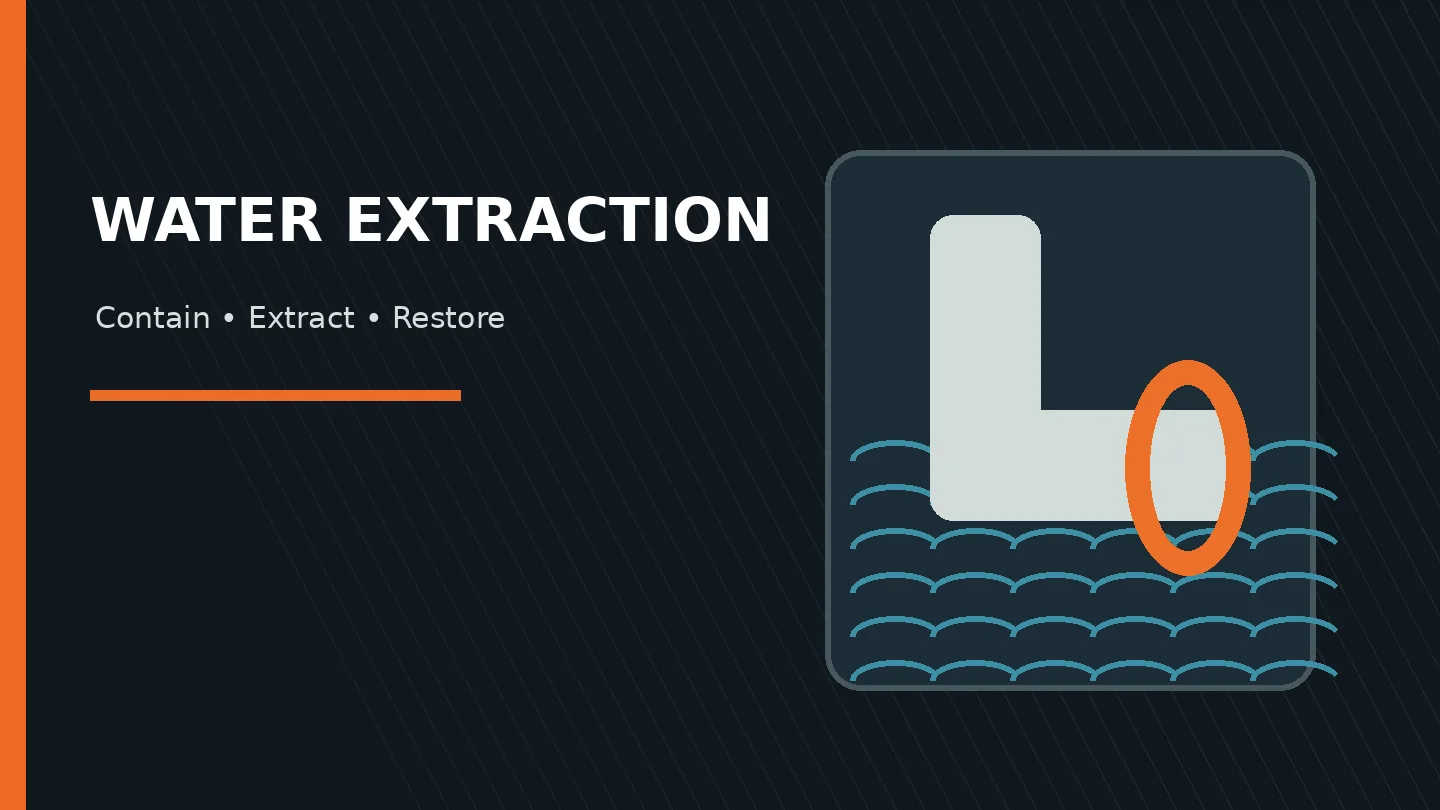 Water extraction service illustration